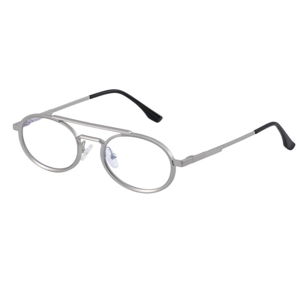 Small Frame Oval Sunglasses Double Beam Steampunk Sunglasses Punk UV400 Sun Glasses  Unisex