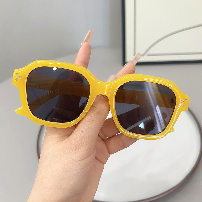 

JYL TS Big Face Sunglasses Women UV Protection Slimming Z3724 A-8908 рум янець