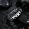 Anxiety Ring For Women Men Footprint  Rotate Rings 2023 Trend Punk Rings   Stainless Steel Anti Stress Ring Gift