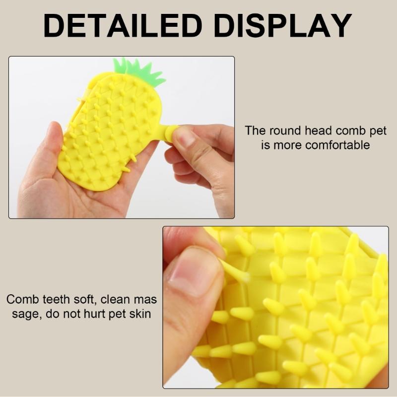 3PCS Self Groomer Cats Brush Wall Corner Grooming Brush Corner Scratcher Brush Massage Corner Brush Boredom Cats Supply