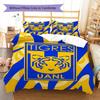 Tigres UANL Muster Bettwäsche-Set Bettbezug Kissenbezug Heimdekoration Geschenk (1 Bettbezug + 2 Kissenbezüge, ohne Füllung)