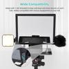 Portable Teleprompter 14-inche Universal Prompter with Dual Cold Shoe Mounts & 1/4in Threaded Hole