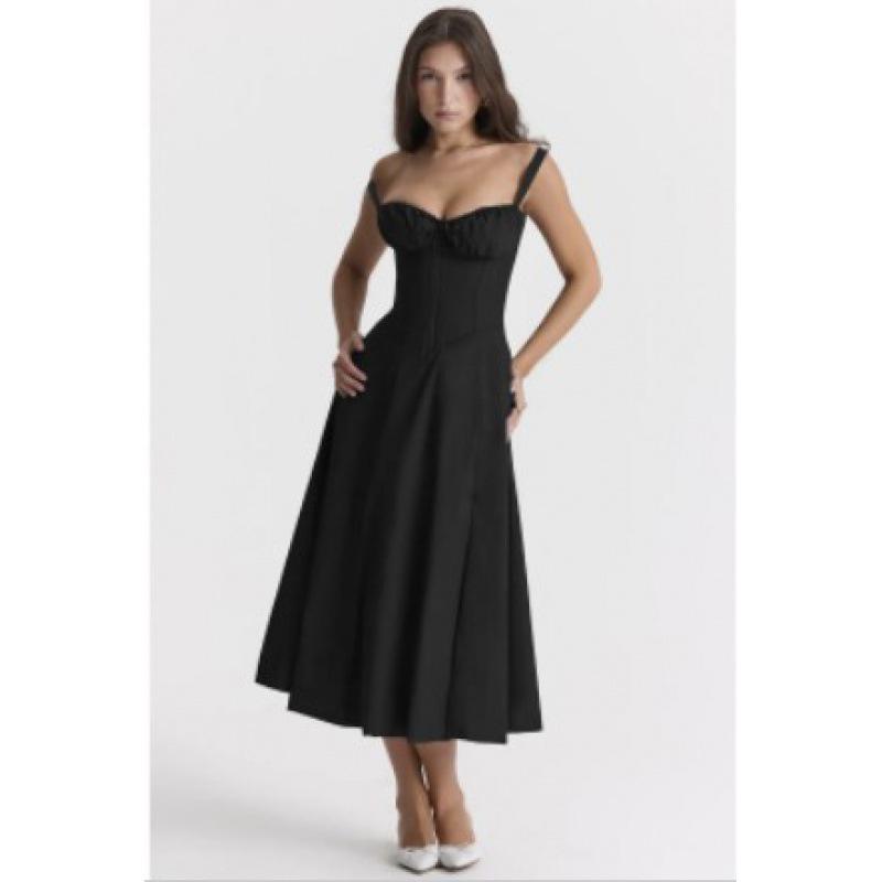 

2024 Chic Summer Solid Color Sling Dress for Women Extra Extra Large