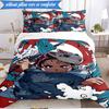 Vibrant Anime Characters 3pcs K-pop Music Group Bedding set,Ideal for Bedroom, Dormitory,Including Duvet Cover And 2pcs Pillowcases,Fan Gifts