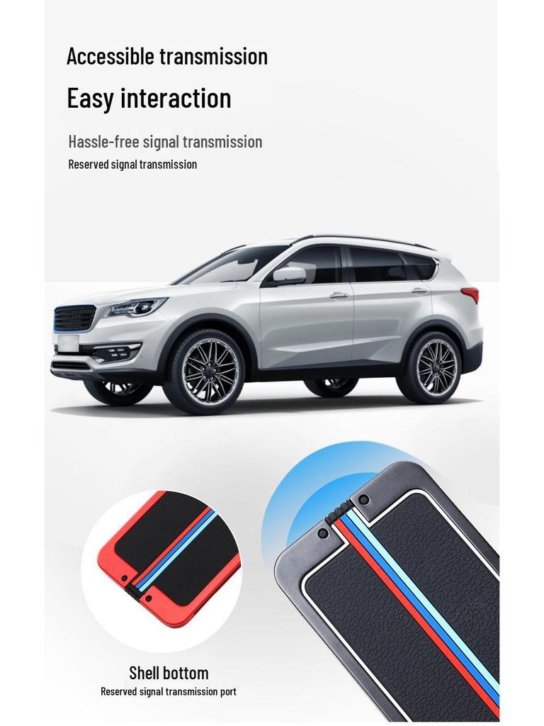 BYD Autoschlüsselhülle für Song Pro, Han DM und Qin - Hochwertige Metallschnalle mit Kohlefaser-Muster