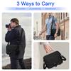 Camera Storage Bag Waterproof Lightweight Design Multiple Compartment Storage Adjustable Shoulder Strap Durability Polyester