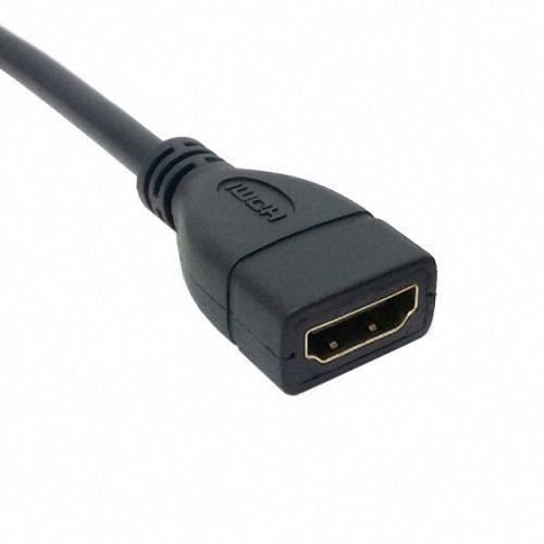 Xiwai Connecteur à angle droit à 90 degrés HDMI 1.4 avec Ethernet et câble de rallonge de type A mâle à A femelle 0,5 m