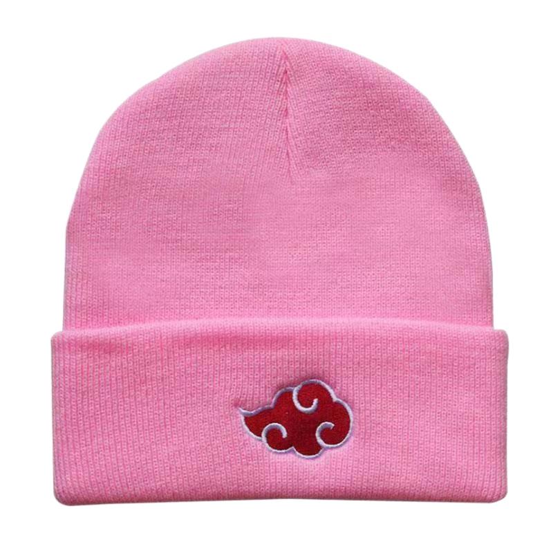 Unisex Cloud Pattern Knit Hat - Warm Anime Wool Hat for Autumn & Winter