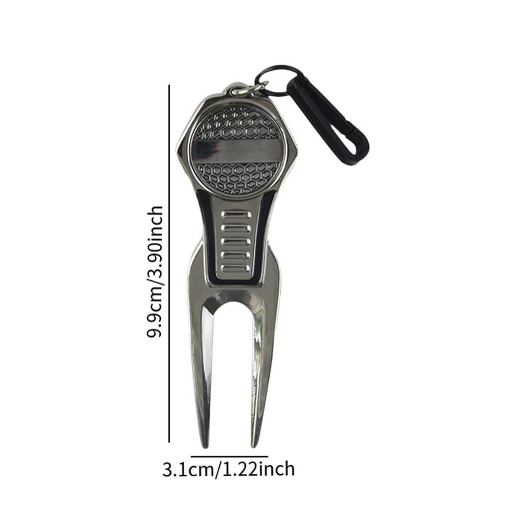 Golf Divot Repair Tool Groove Cleaner Multifunctional Lightweight with Magnetic Golf Ball Marker for Golfer Golf Supplies