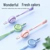 Three-in-One Retractable 6A Fast Charging Cable for Apple, Android, and Type-C Devices
