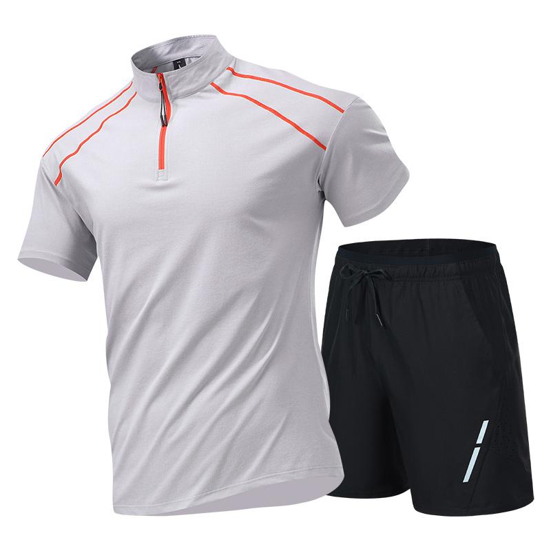 Casual Sports Suit Men's Short Sleeved Suit Men's Two-piece Set