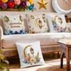 Ramadan Lantern Moon Pillowcase Printed Polyester 40/45/50Cm Throw Pillowcover Decorative Sofa Cushion Pillowslip Home Decor