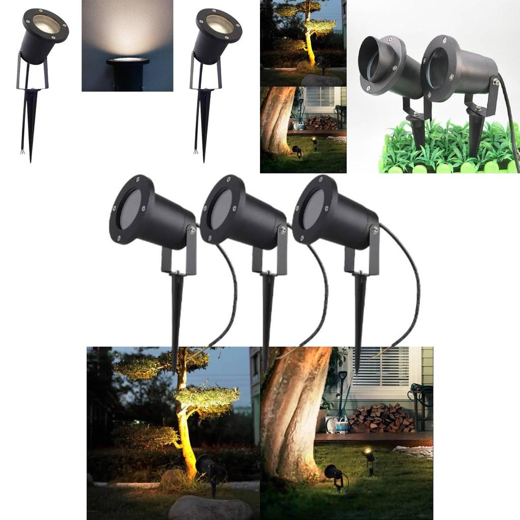 Premium Aluminum Waterproof Gu10 Garden Stake Light Ideal For Trees And Lawns