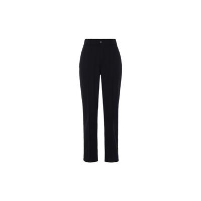 Solid Color Versatile Straight Leg Comfortable Mid Rise Casual Pants Women Pants Black FN5447-010
