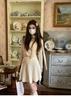 2025 Autumn/Winter Elegant Wool Knit Maternity Pleated High-Waisted A-Line Short Skirt