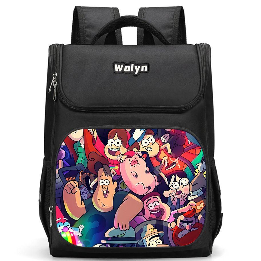 Seltsame Stadt Gravity Falls Freizeit Hochauflösender Druck Grundschüler Leichter Rucksack
