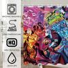 H-Helluva Boss  Funny and Creative Beach Shower Curtain Waterproof Polyester Bath Curtains for Bathroom Decorate with Hooks