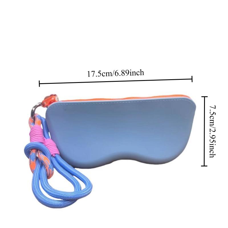 Portable Car Mounted Sunglasses Case Waterproof Silicone Hand Glasses Bag Fashionable and Versatile for Both Men and Women