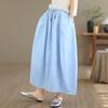 plus size High waist vintage summer casual loose long for woman skirts womens skirt