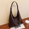 Fashion Korean Version Large Capacity Single Cross-body Bag Women's Handbag Simple Casual Commuting PU Leather Shoulder Tote Bag