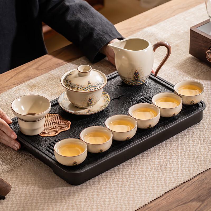 Ciyouming Ru Kiln Porcelain Tea Set