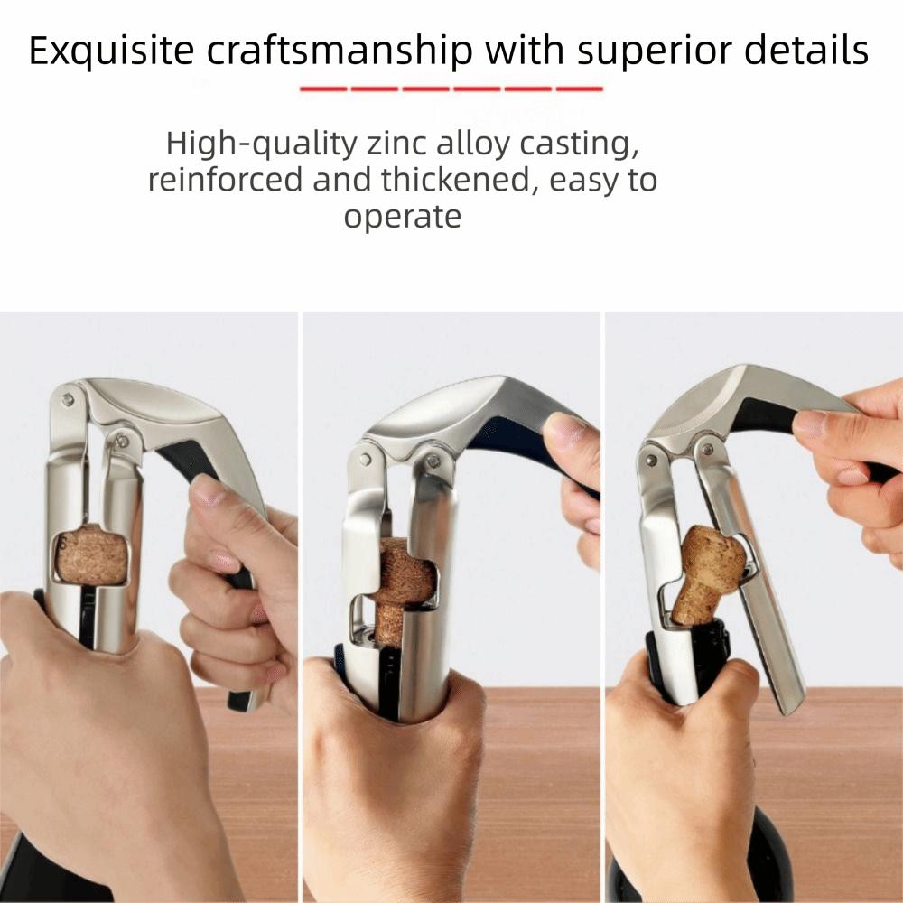 Ergonomischer Griff Champagnerflaschenöffner Zink Zink Zinklegierung Champagnerkorkenzieher Küche Sprudelnd