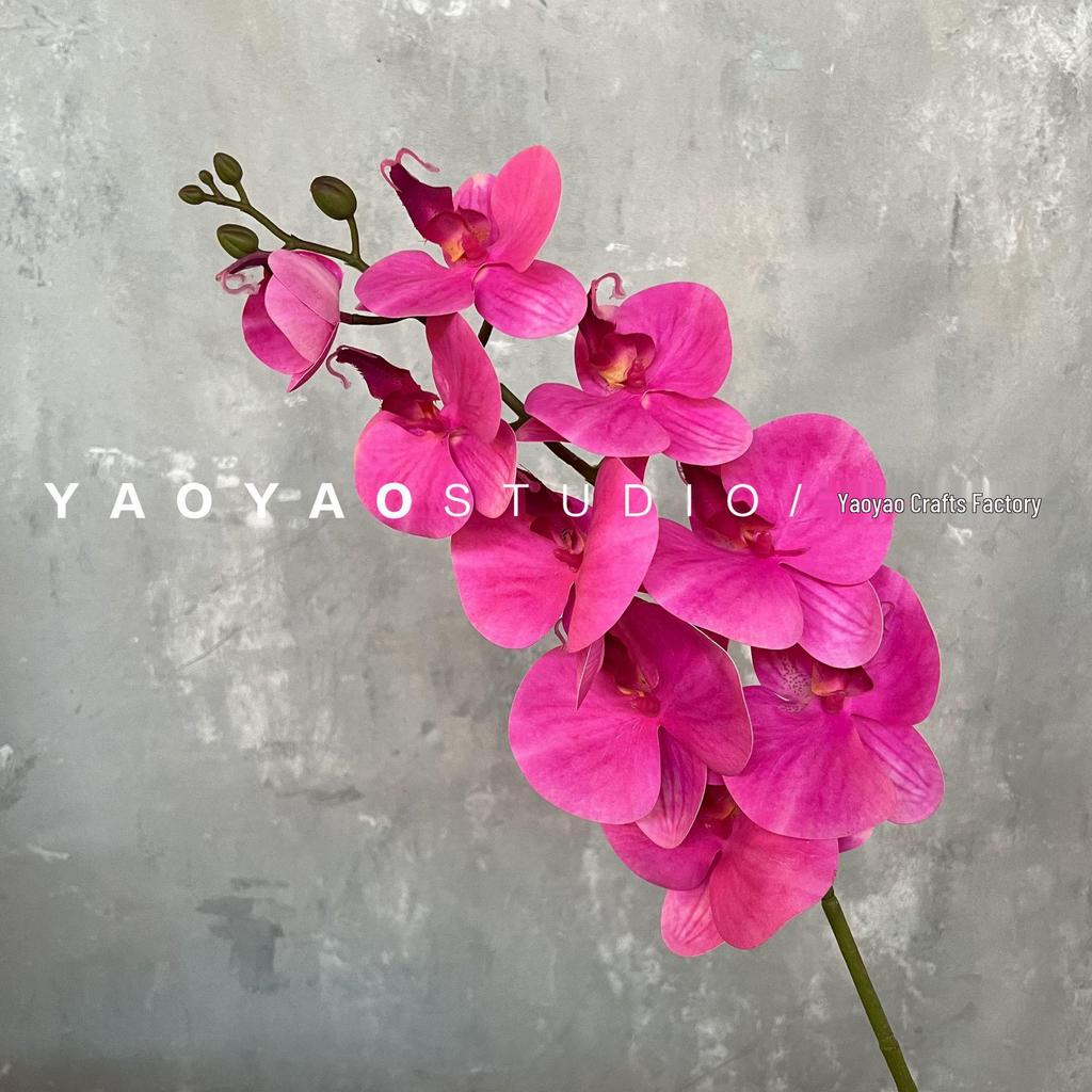 3D Printed Phalaenopsis Orchid, 9-Head Nordic Wedding & Dining Decoration, Floral Art Film Prop