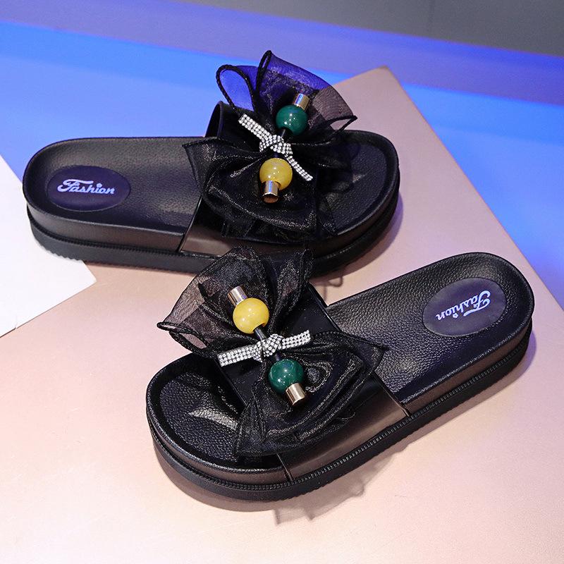 Internet celebrity cool slippers women's summer 2025 new muffin platform women's shoes comfortable wedge heel women's non-slip and wear-resistant