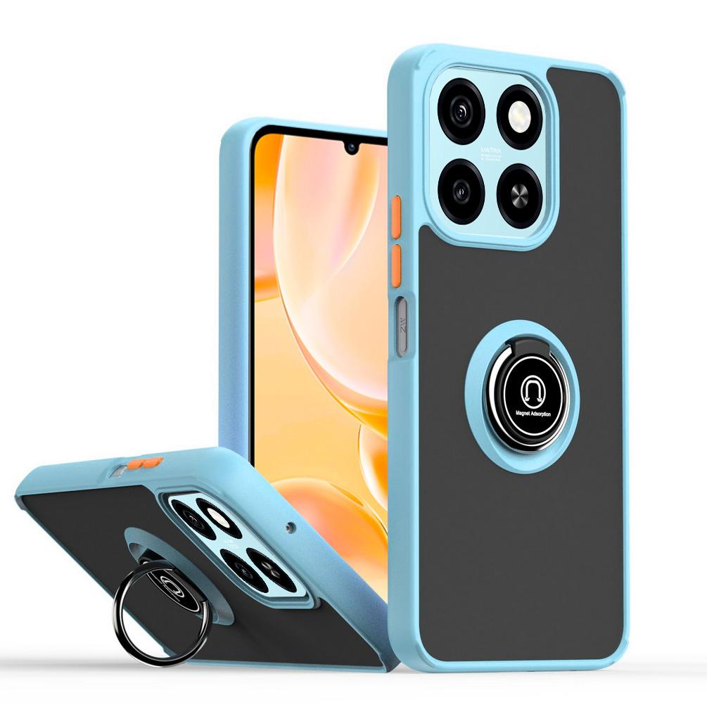 Capa de suporte giratório para ZTE Blade A55 A35 ZTE Axon 60 Lite Axon60 com anel de metal e capa de suporte para carro