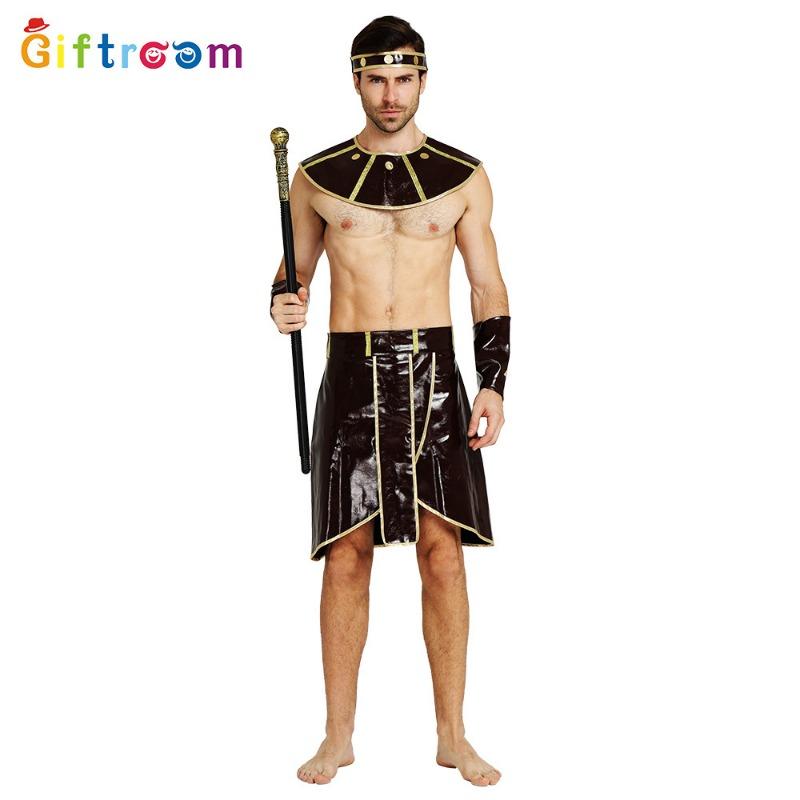 Carnival Western Samurai Cosplay Adult Male Skin Pharaoh Stage Performance Costume