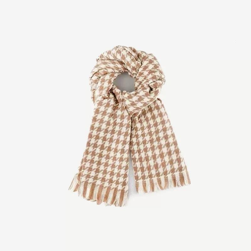 Qiandongge scarf autumn and winter new shawl outer scarf women's winter high-end imitation cashmere printing warm and soft