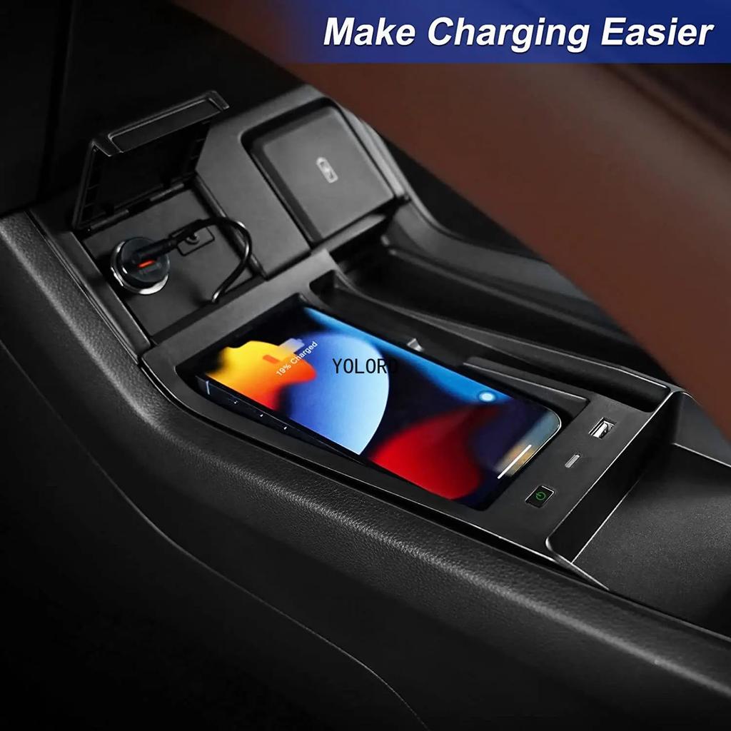 Carregador Sem Fio Qi Para Acura RDX 2019 2020 2021 2022 2023 15W Almofada de Carregamento de Telefone Acessórios Tapete Interior Console Central