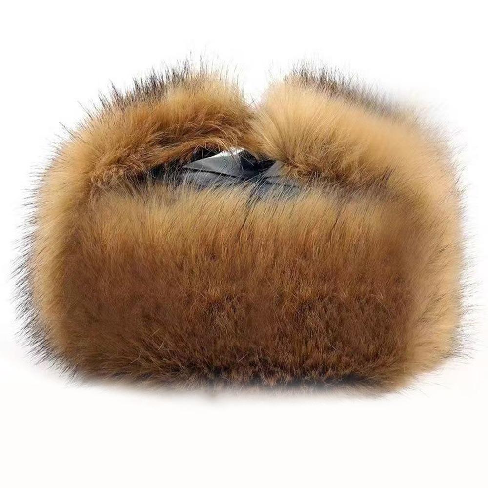 

Fashion Thick Warm Winter Bomber Hat Ear Protection Windproof Ski Russian Cap Casual Lei Feng Hat Outdoor верблюд