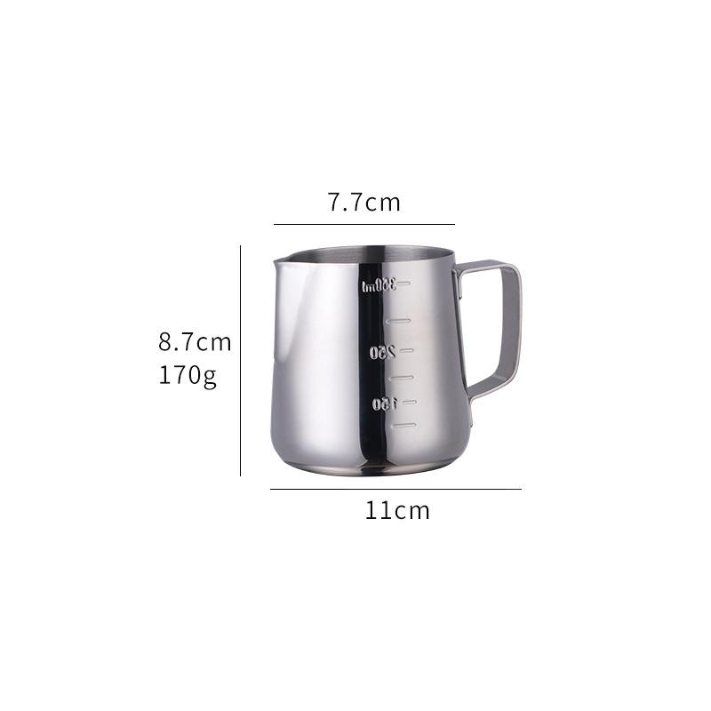 Coffee Art Pitcher Cooking Space Accessories Milk Frother Pitcher Espresso Cappuccino Coffee Latte High Quality Milk Frother Cup Stainless Steel