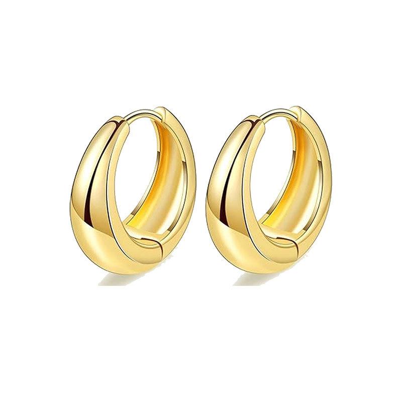 Stainless Steel Ear Barbels Ear Ring Star and Moon Ear Hoops Versatile Ear Pinning Accessories