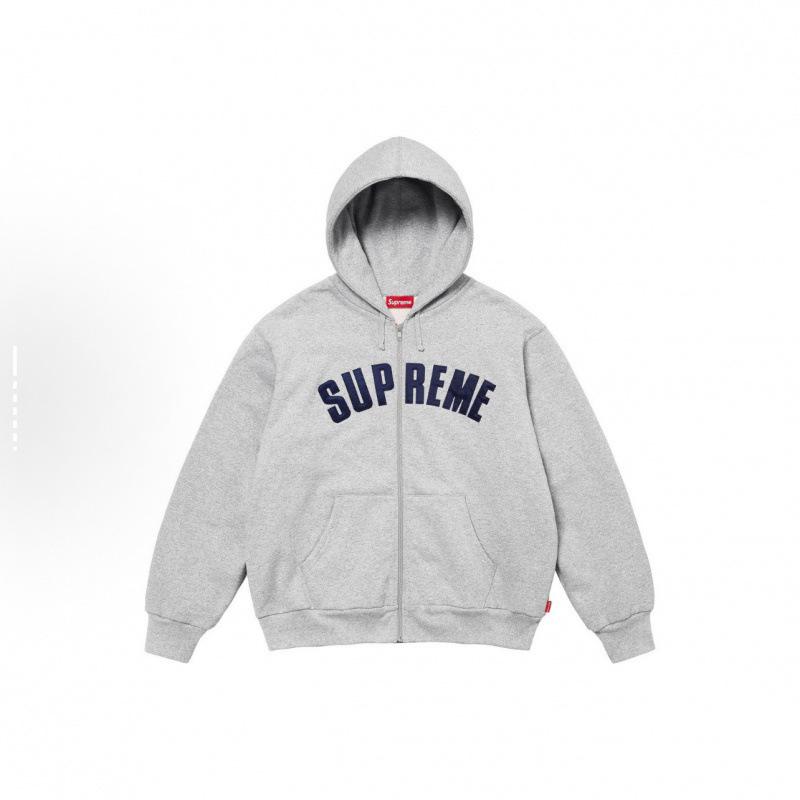25SS Supreme Trendige Marke Kapuzenpullover mit Fleecefutter und großem Logo