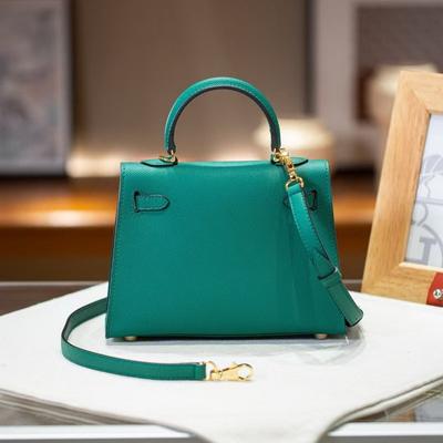 2025 New Genuine Leather Women's Bag EP Palm Pattern 19+22+25 Leather Kai Li+Fashion Handheld Single Shoulder Crossbody Bag