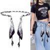 Modisches Ethno-Vintage-Seidenschal-Handgefertigter gewachster Nylonkordelgürtel – Elegante und vielseitige dekorative Kordel für Jeans