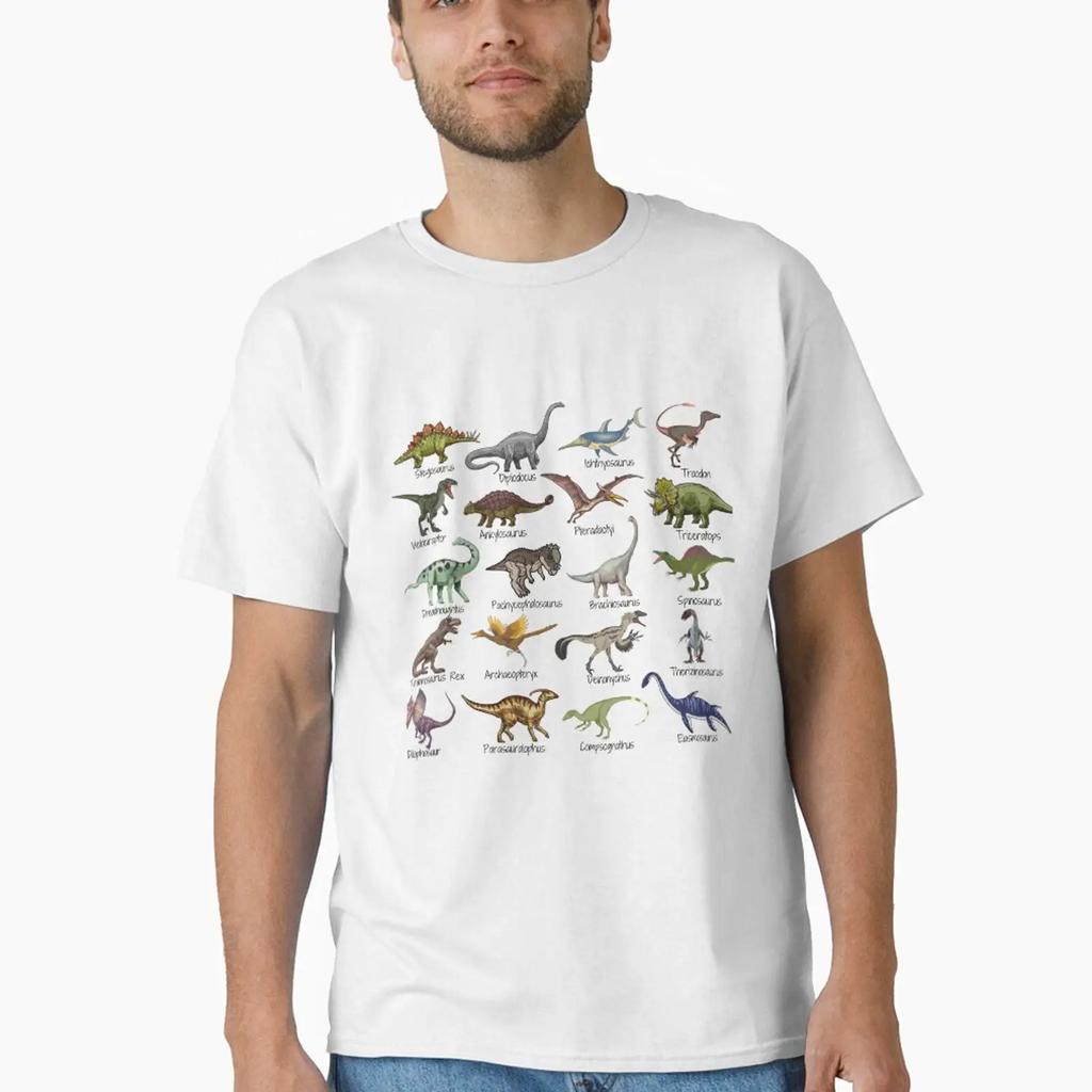 Dynamite Dinosaurs Classic T Shirt vintage Washed Comfortable Versatile Unisex Breathable designer clothes homme