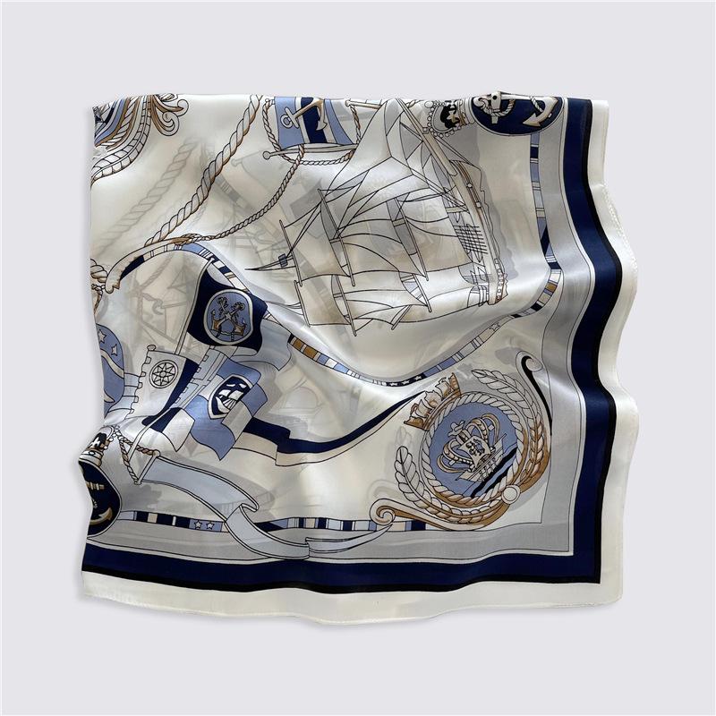 

88Cm Luxury Scarf Silk Bandana Women Square Scarves Wrap Mulberry Fashion Headband Hijab Shawls Foulard Headkerchief Real Silk 90x90cm