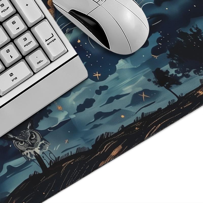 Mouse Pad Celestial Moon And Cloudscape Gaming XL HD Computer Mousepad XXL Natural Rubber Soft Non-Slip Computer Mice Pad