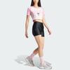 Adidas Hello Kitty Kuromi Graphic Spliced Sports Tee V1 Women Tops Clear-Pink JH0570