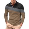 Men's Long-sleeved Collared Button-down Pocket Casual Top