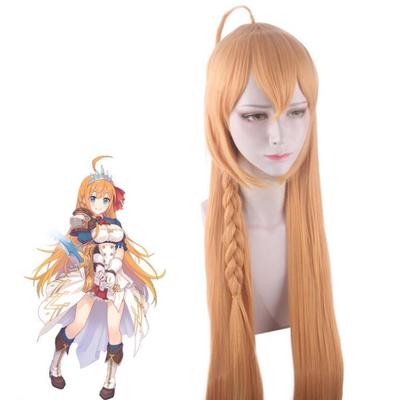 100CM Anime Princess Connect Re:Dive Pecorine Peruca Lungă Costum Cosplay Par Sintetic Rezistent La Caldura Pecoriinu Femei Peruca Cosplay