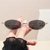 Korean Style Women Sunglasses Oval Rhinestone Party Glasses Campus Fashion Trendy Accessories