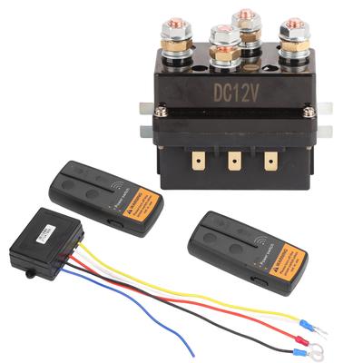 Kit de télécommande de treuil sans fil DC500A 12V Relais solénoïde de treuil pour 8000 lb ?VTT UTV de 12 000 lb