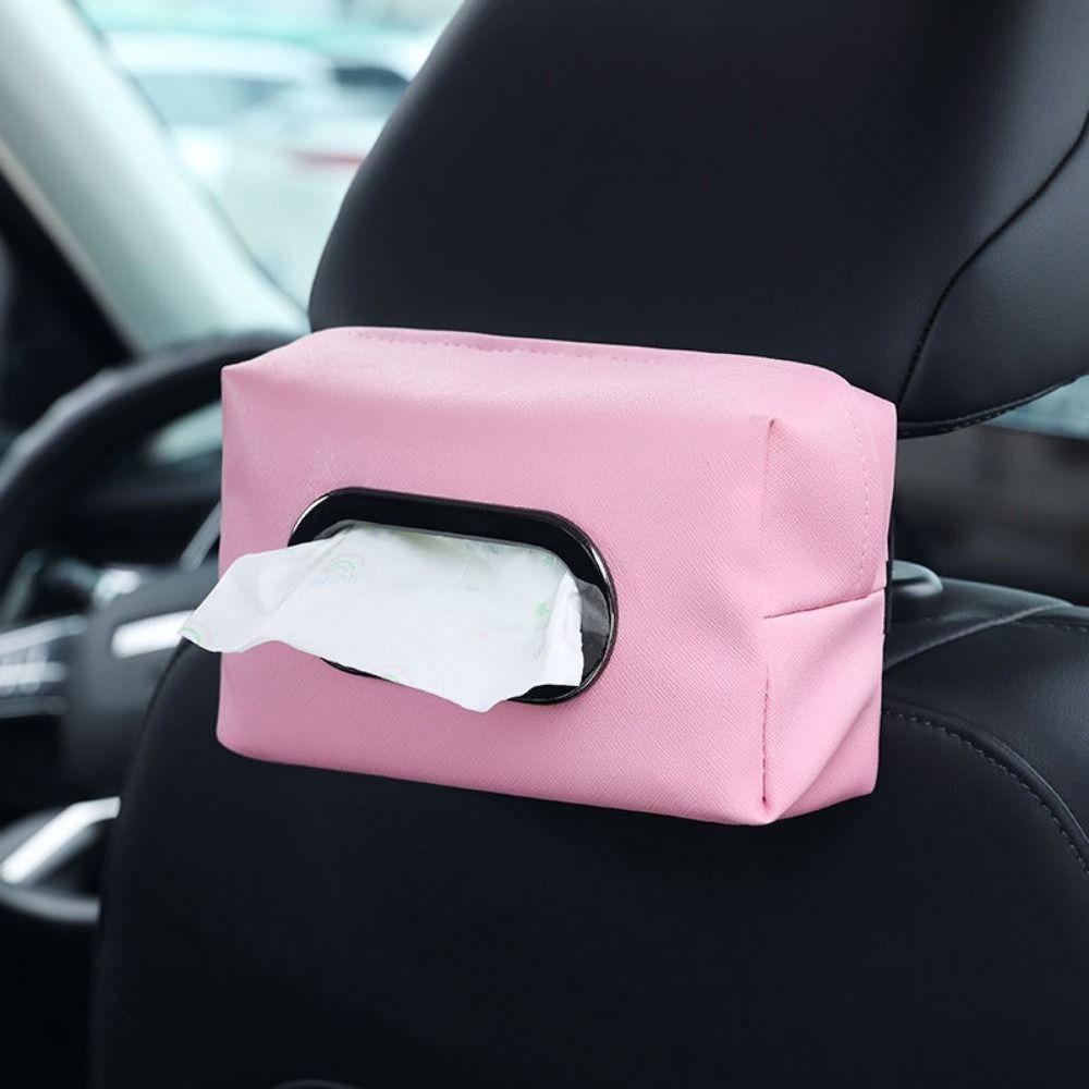 PU Leather Car Tissue Holder Practical Automotive Napkin Holder  Car Interior Accessories