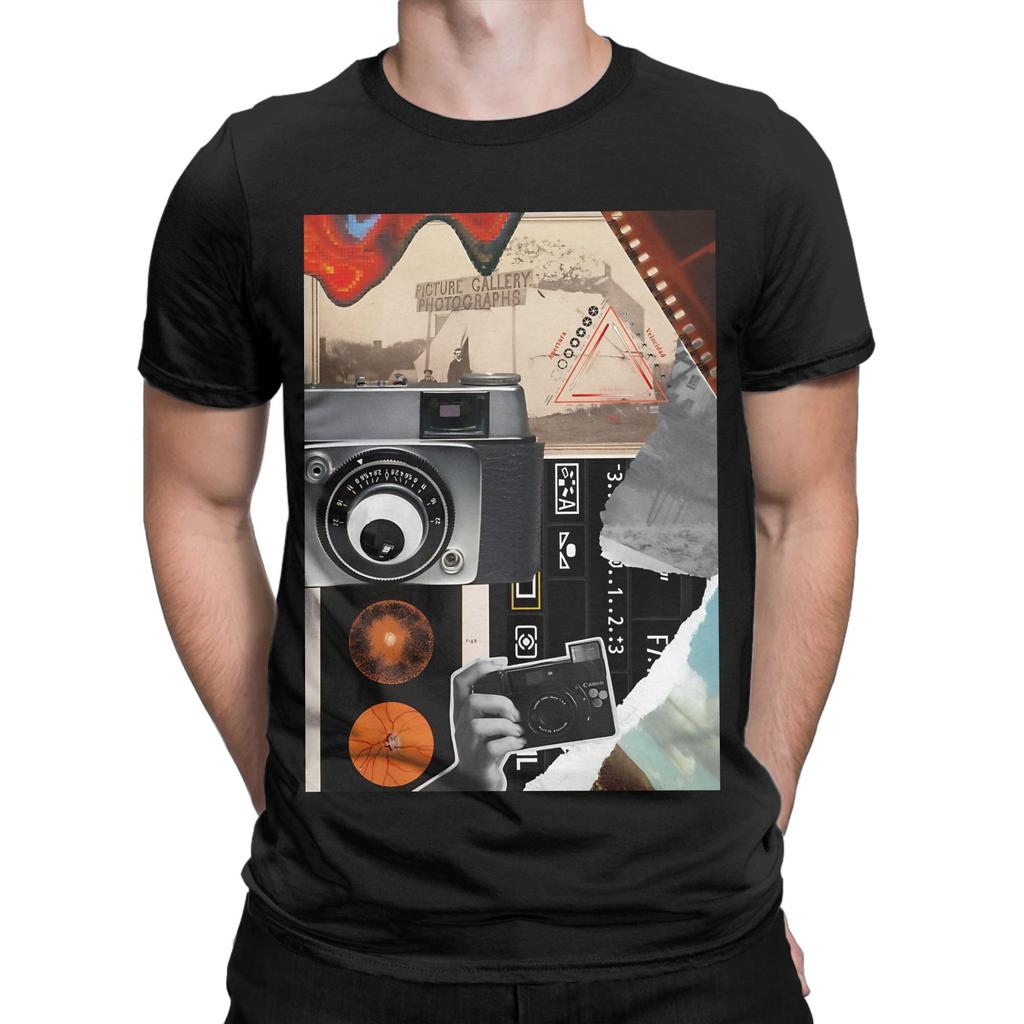 Collage Photographer Stuff Novelty Graphic 100 Cotton TShirt Fujifilm Tees Tops For Unisex
