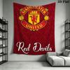 Man Utd F Wall Hanging Printed Fabric Blanket Decorative Tapestries for Bedroom Living Room Home Decor