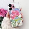 Clear Casing For Xiaomi Poco M6 Plus Cover For Xiaomi Poco M6 4G Case Luxury Butterfly Love Fashion Flowers Cool Lion Painted